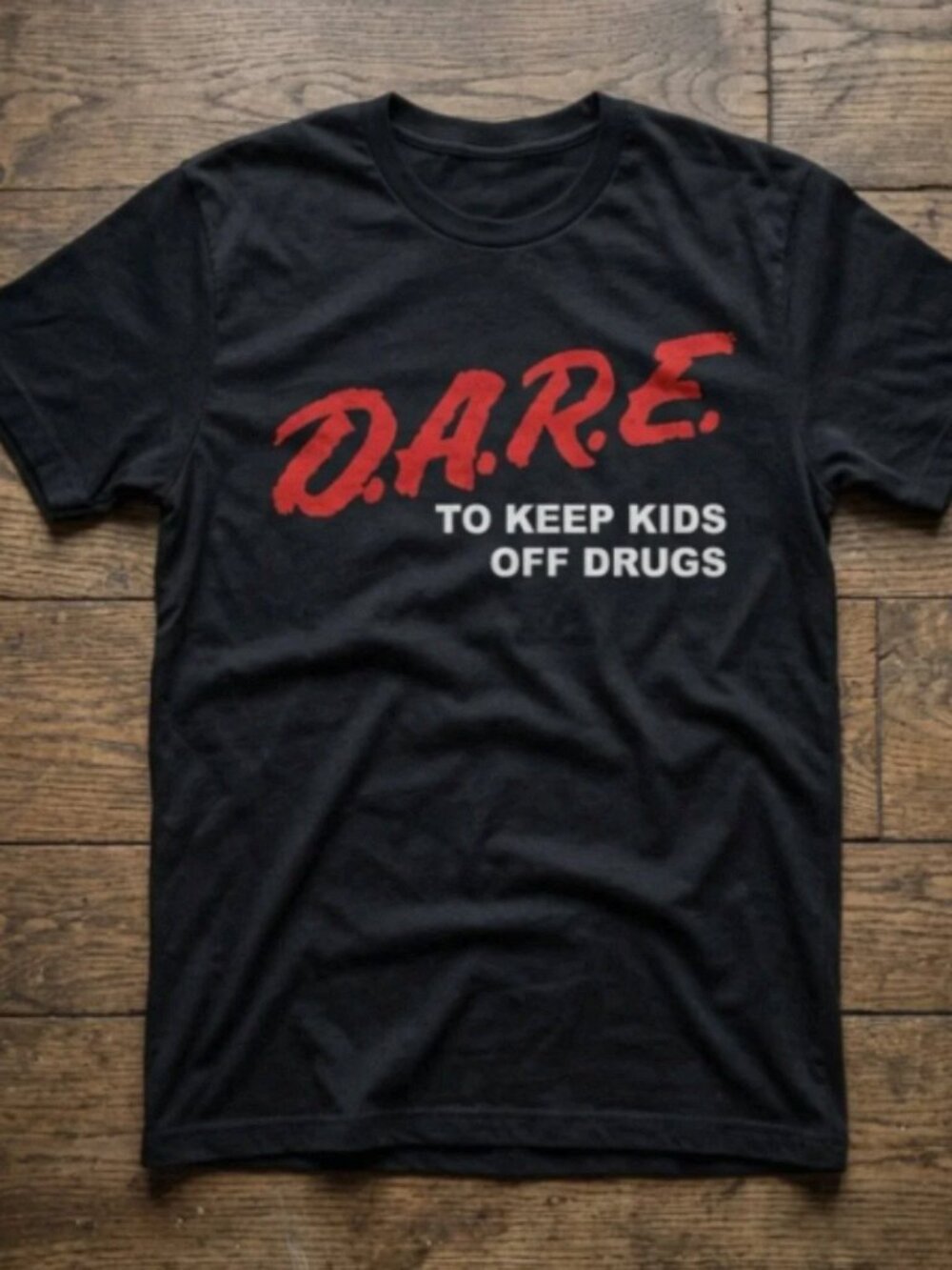 Vintage D.A.R.E Graphic Tee Retro 90s Anti Drug Shirt Y2K Streetwear